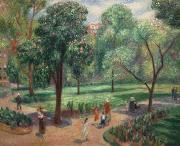 William Glackens The Horse Chestnut Tree, Washington Square Sweden oil painting artist